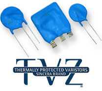Thermally Protected Varistors Sincera Brand