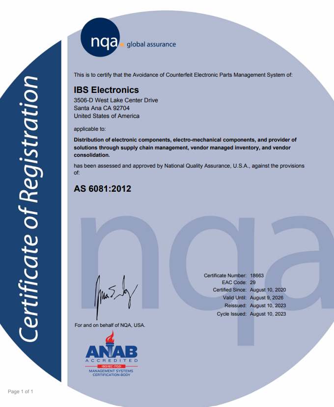 AS6081-2012 Certified