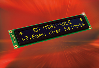 Alphanumeric display operates from -40 to +80°C