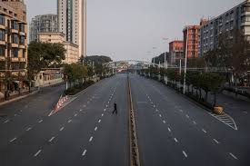 china-lockdown empty street
