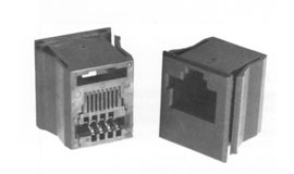 AWI connectors - 7600 - Telco Jack to card edge - Electronic Mechanical Components Distributor