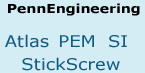 PennEngineering Hardware PEM SI ATLAS StichScrew- Electronic Mechanical Components Distributor