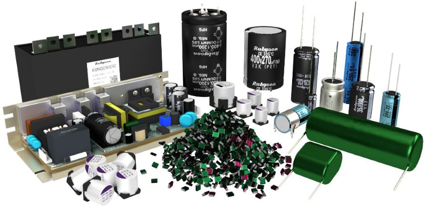 rubycon capacitors products