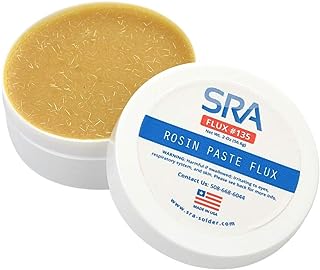SRA Solder 135 Rosin Paste Soldering Flux For Electronics, No Clean Flux Made for Lead and Lead-Free Solder Circuit Boards...
