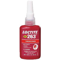 263 HIGH STRENGTH RED THREADLOCKER FOR FASTENERS UP TO 1 50 MIL BOTTLE