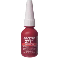 271 RED HIGH STRENGTH THREADLOCKER FOR FASTENERS UP TO 1 10 MIL BOTTLE